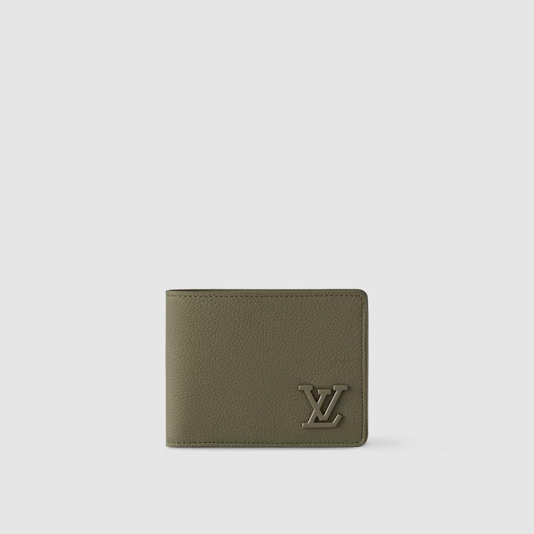 Ví Louis Vuitton Multiple Wallet Lv Aerogram Nam Xanh Khaki